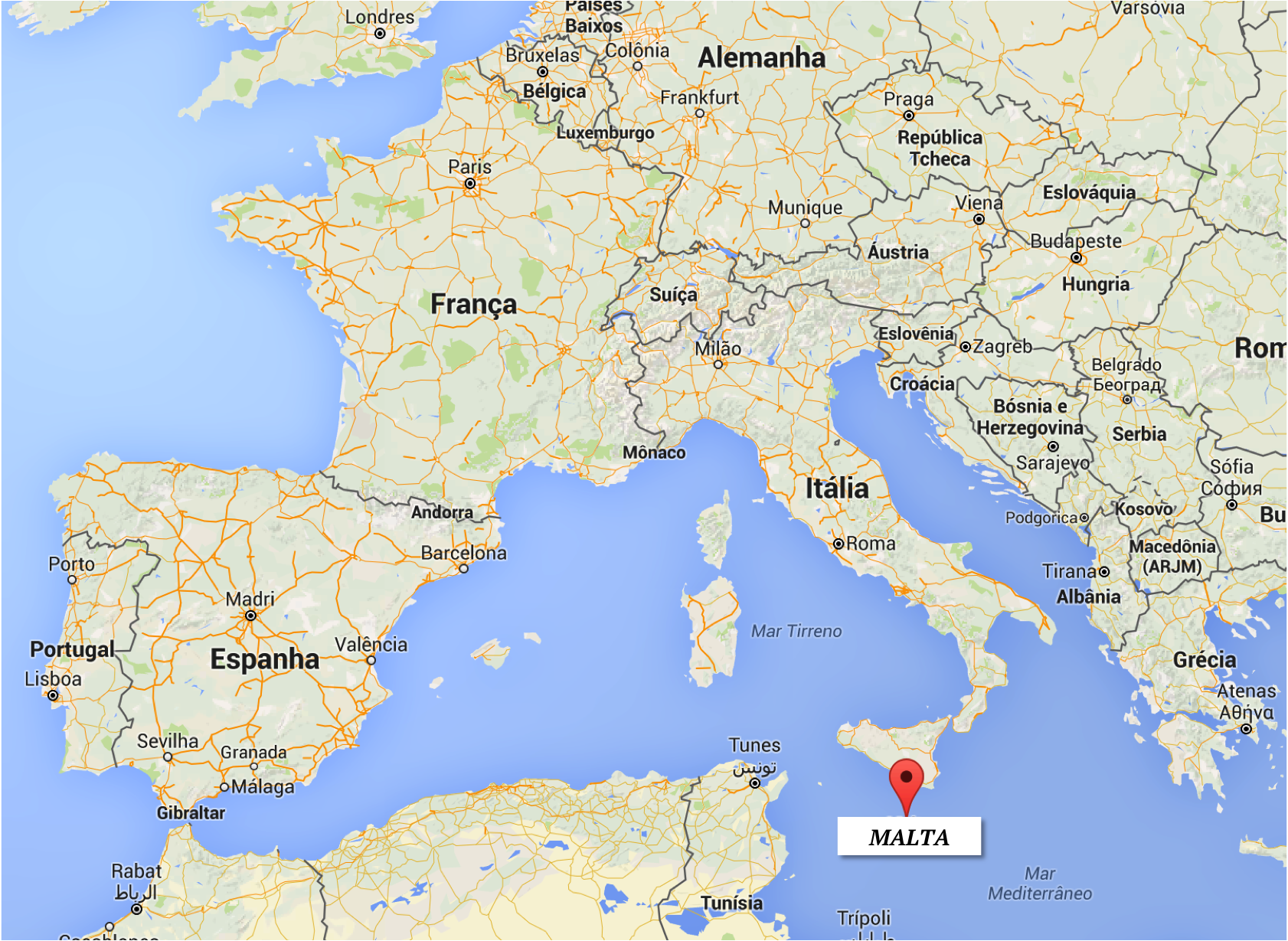 Location - Where is Malta?  |  Map: Google Maps