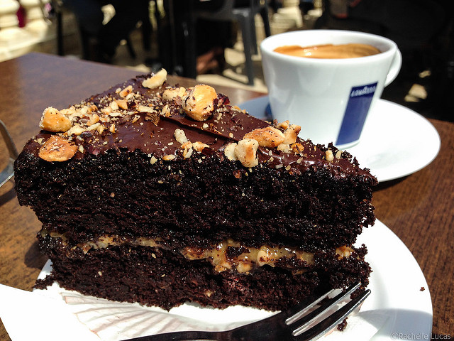 Famous chocolate cake from Fontanella Tea Garden in Mdina, Malta |  Photo: Rachelle Lucas for Flickr - CC