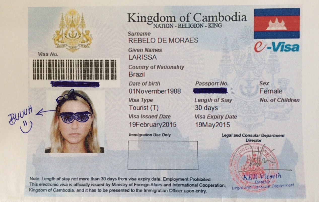visto cambodia visa camboja