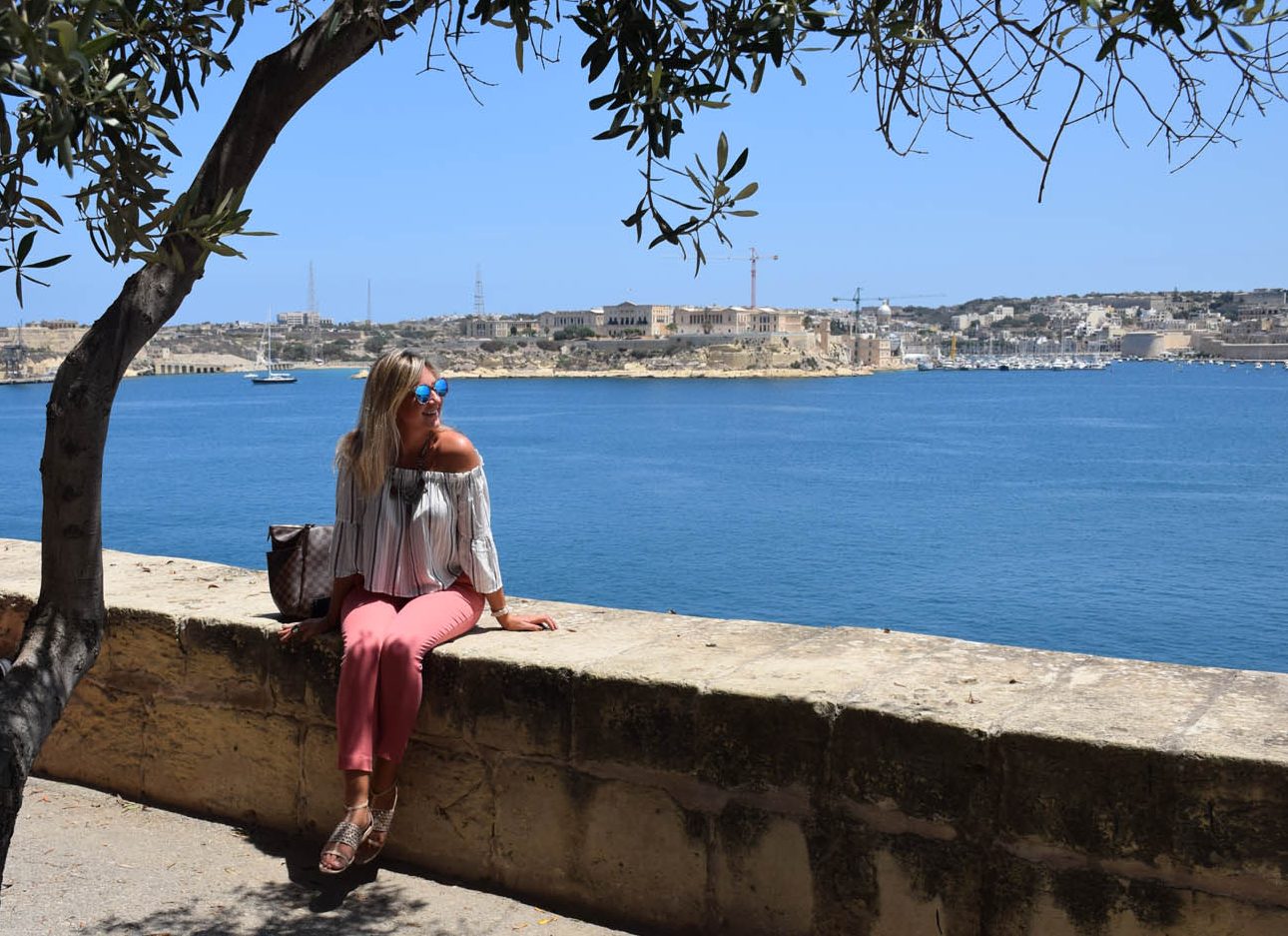Vista das Three Cities desde Valletta