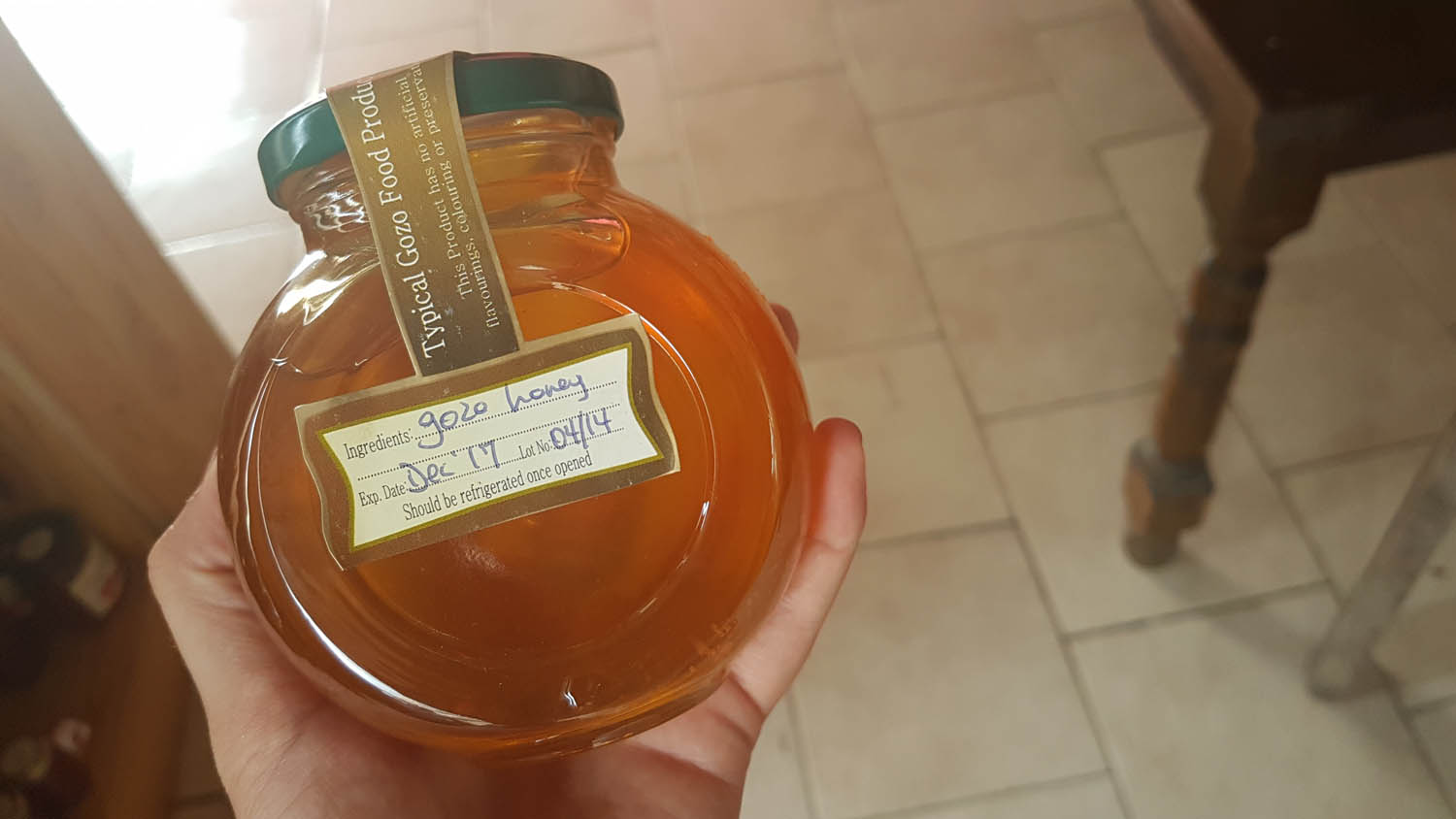 Pote de mel que comprei na Ta' Mena Estate, em Gozo - Malta