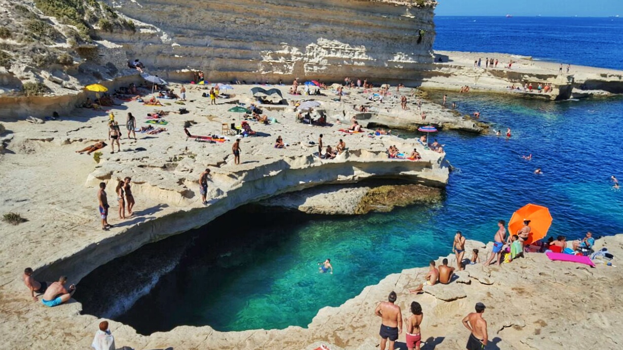 St. Peter's Pool em Marsaxlokk, Malta | foto: Maria Eugênia Cerchi
