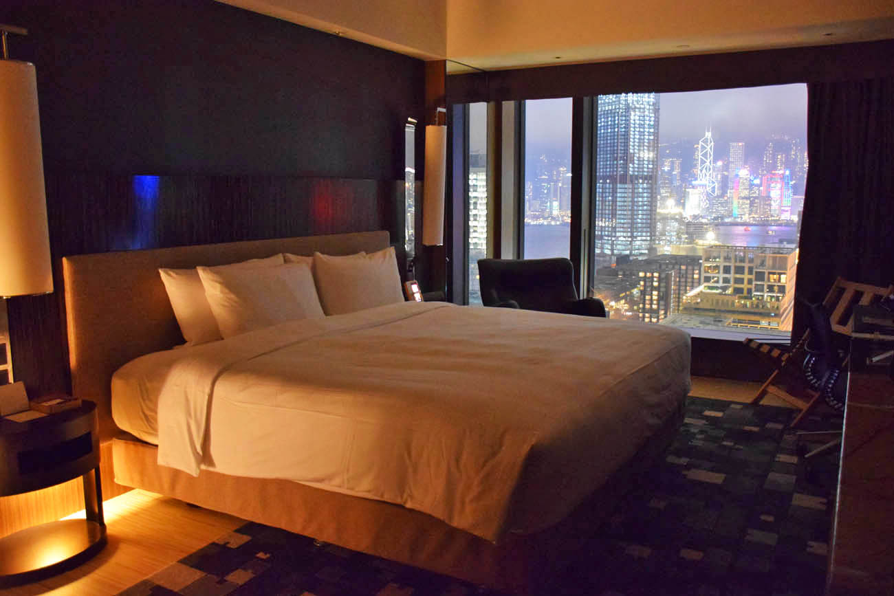 Nosso quarto no Hotel ICON, em Hong Kong