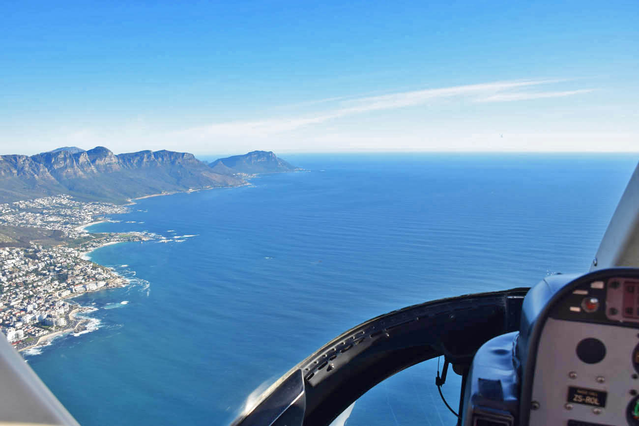 Sobrevoando a Cidade do Cabo de helicóptero - NAC Helicopters 