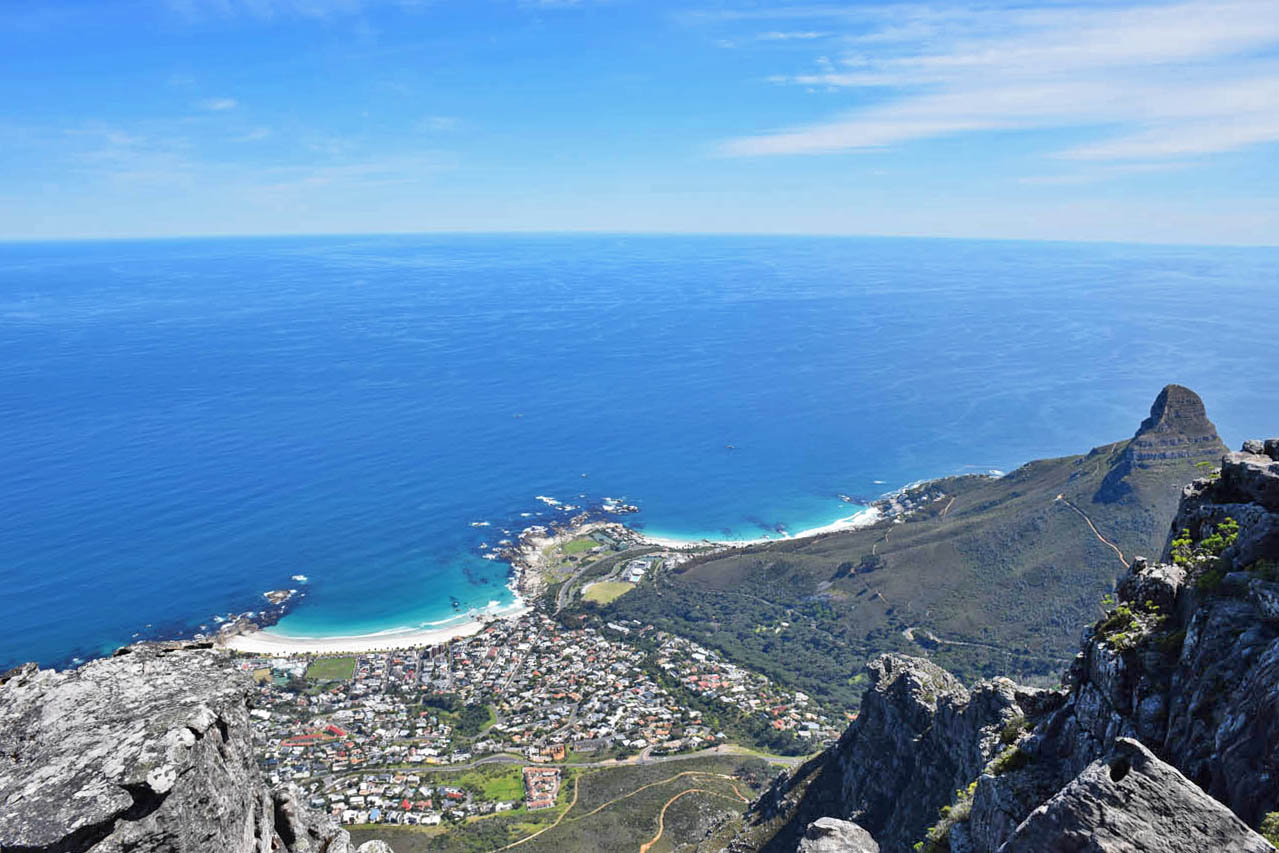 Camps Bay vista do alto da Table Mountain - Cidade do Cabo