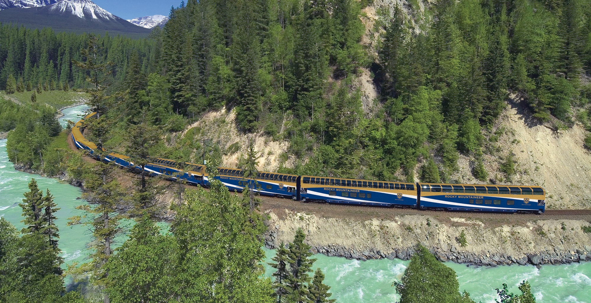 Trem Rocky Mountaineer, no Canadá | créditos: divulgação Rocky Mountaineer