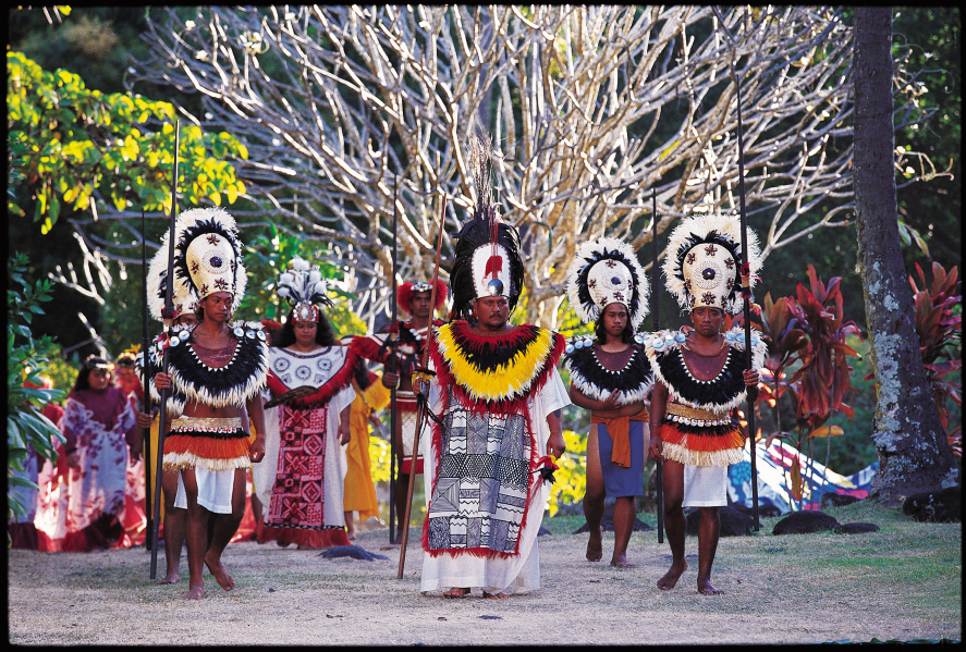 Cerimônia no Marae de Arahurahu | foto: © GIE TAHITI TOURISME – L. Pesquié