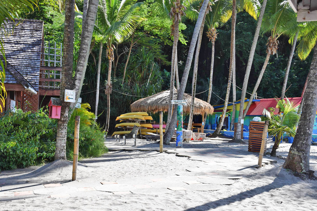 Aluguel de caiaques e stand up paddles na praia Anse Chastanet | foto: Lala Rebelo