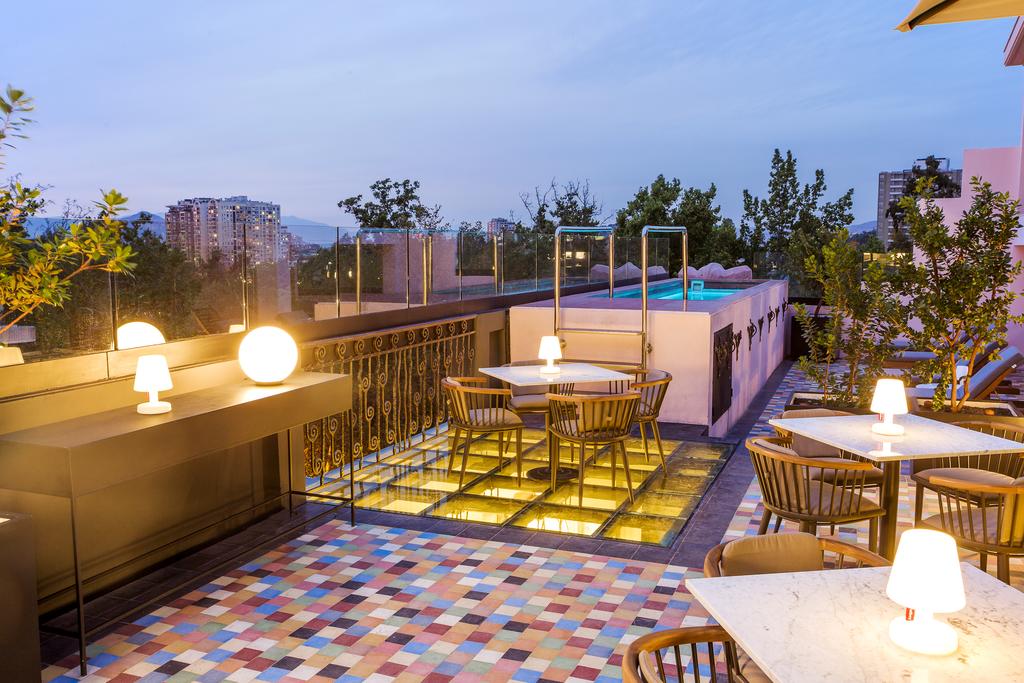 dicas de restaurantes em santiago do chile - terraza k - rooftop hotel luciano K