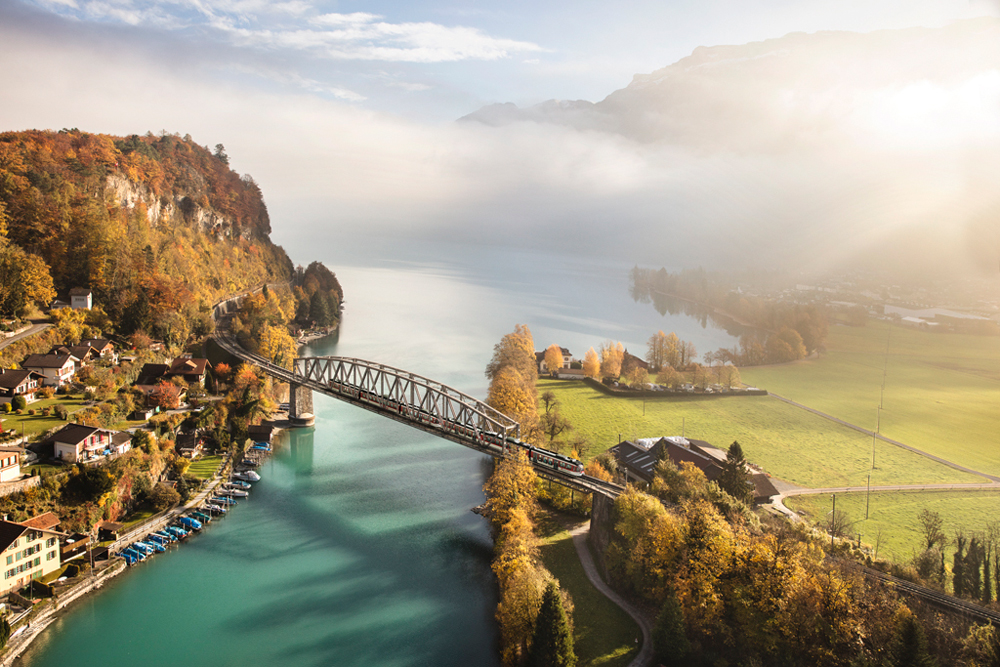 Viagem para a Suíça no verão - trens panorâmicos
