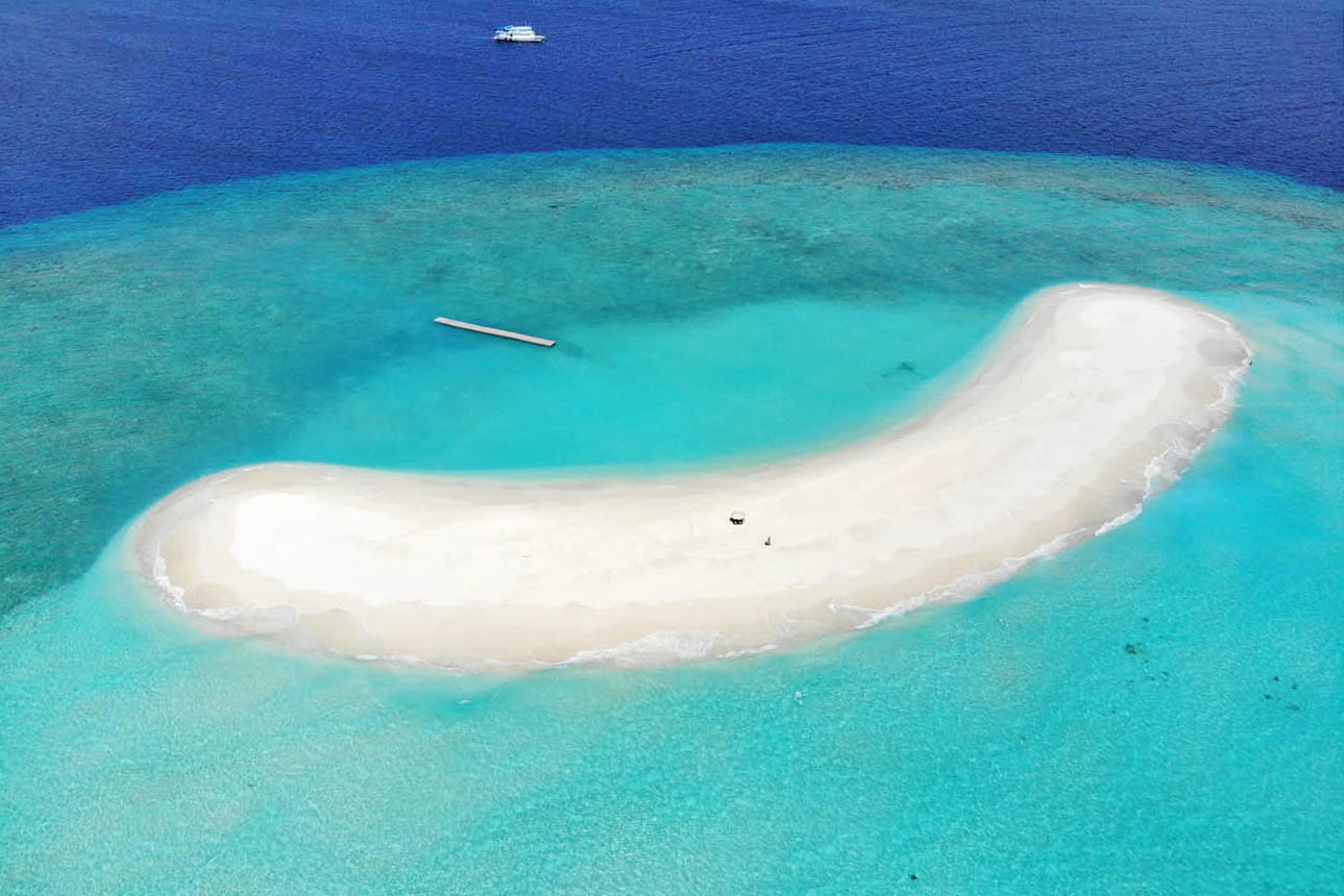Soneva Fushi Maldives sandbank