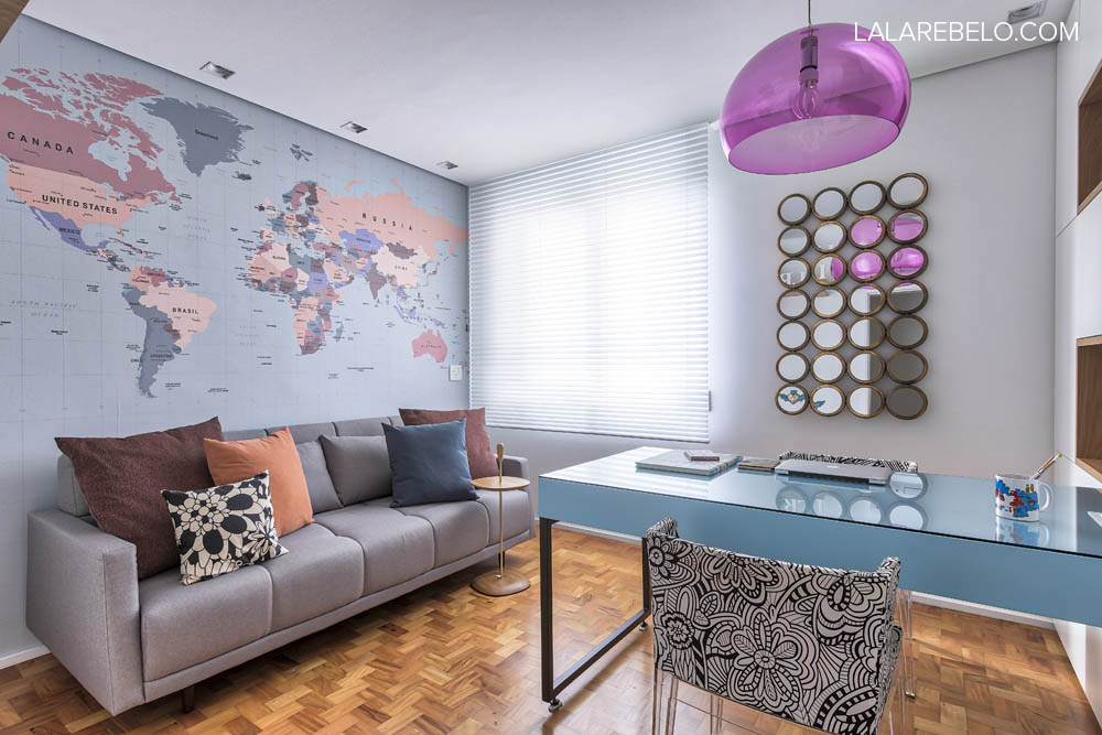 Apartamento Lala Rebelo - decoração inspirada em viagem Apartamento Lala Rebelo - decoração inspirada em viagem