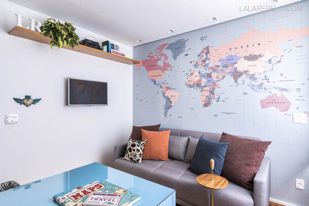 Apartamento Lala Rebelo - decoração inspirada em viagem Apartamento Lala Rebelo - decoração inspirada em viagem