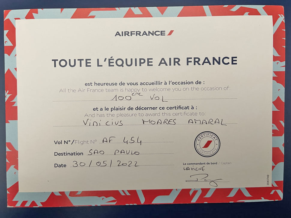 Air France - 100 voos do Vini