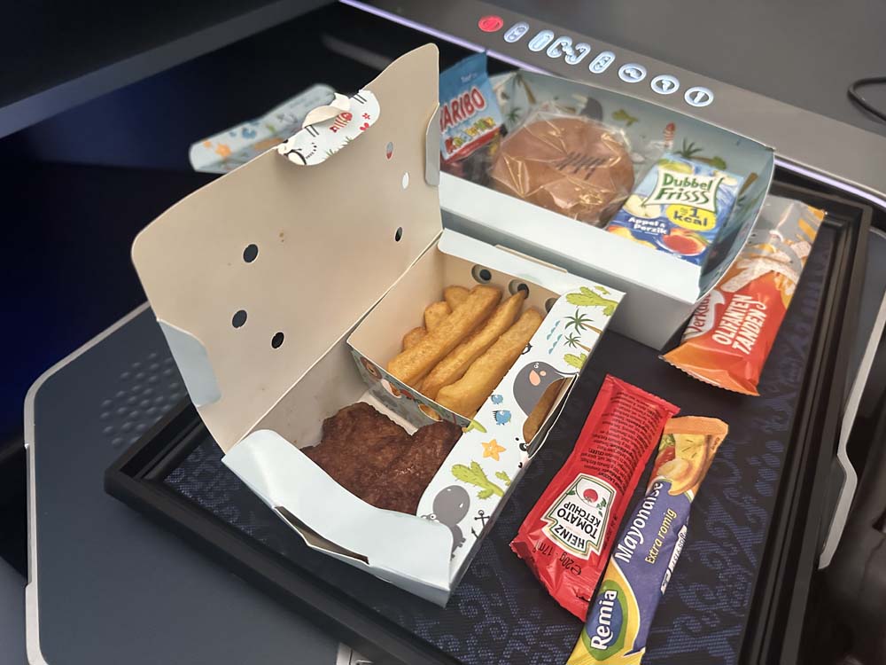 KLM Business Class child menu