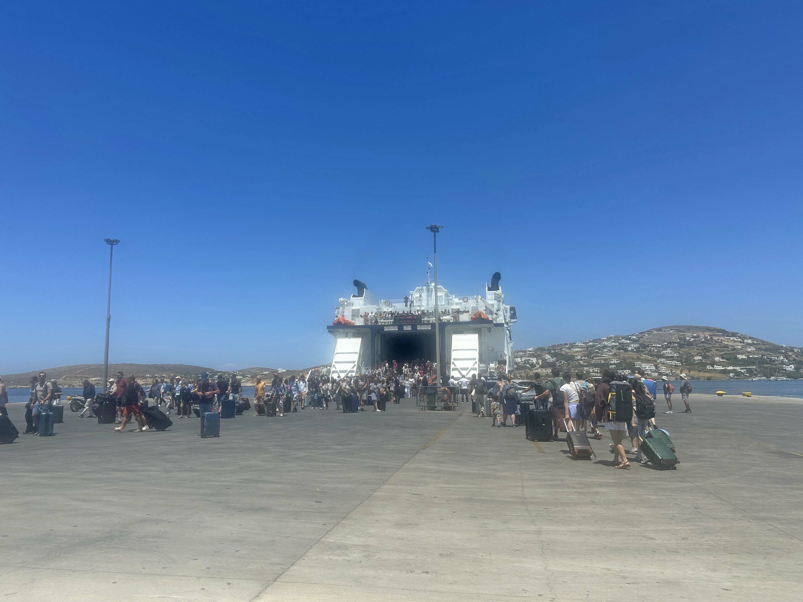 ferry paros santorini