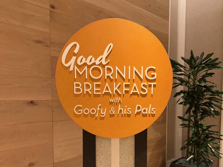Café da manhã com personagens no Four Seasons Orlando disney