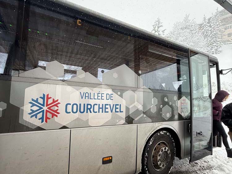 free bus courchevel