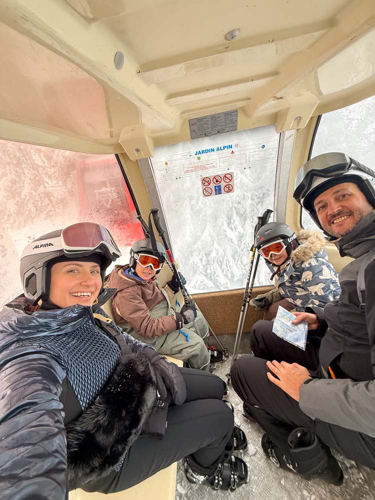 Esquiando com crianças em Courchevel