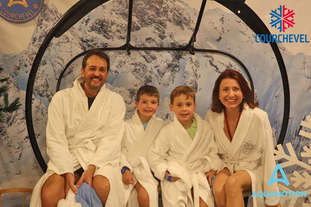 aquamotion courchevel - parque aquático écran blanc hotel