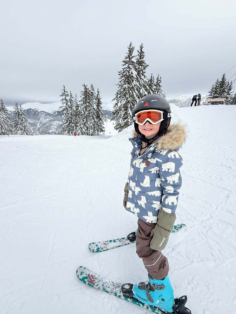 Esquiando com crianças em Courchevel