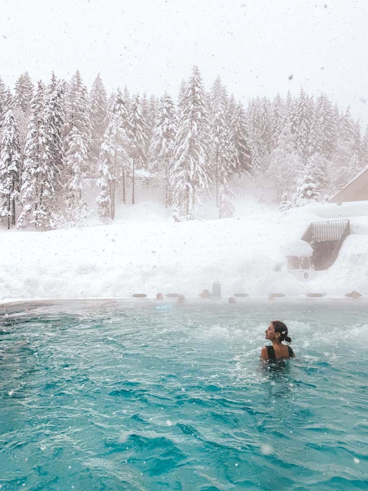 aquamotion courchevel - parque aquático écran blanc hotel